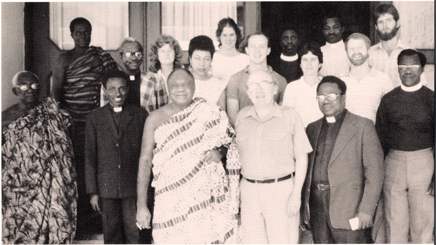  Initial cohort of Union Presbyterian Seminary students studying in Ghana, 1986; Ken McFayden, current Academic Dean at Union, is on the top row at the far right 