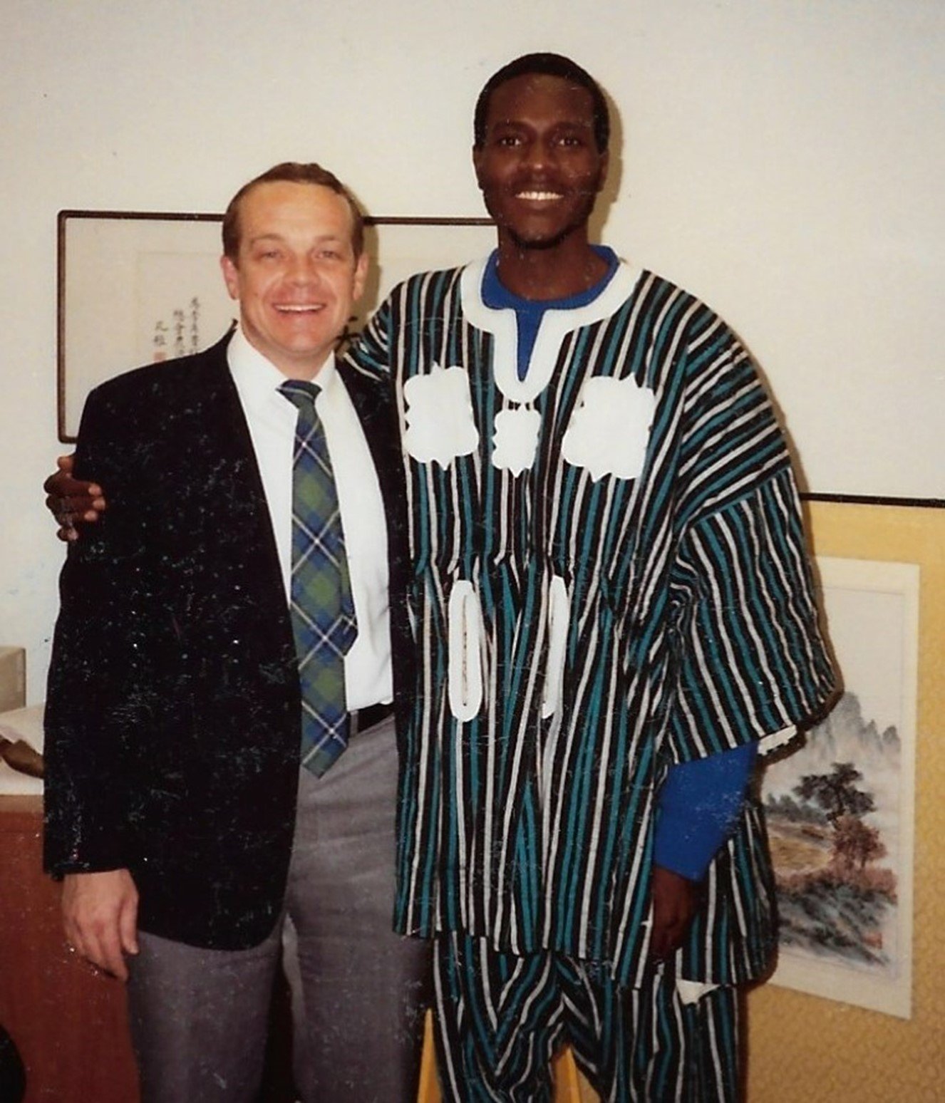  Solomon Sule-Saa, Mission to the USA trip in 1992, with Jeff Ritchie,  Associate for International Evangelism, PCUSA General Assembly 