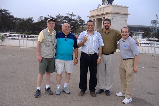  Brazilian, Egyptian, and American friends touring Accra before the Consultation 