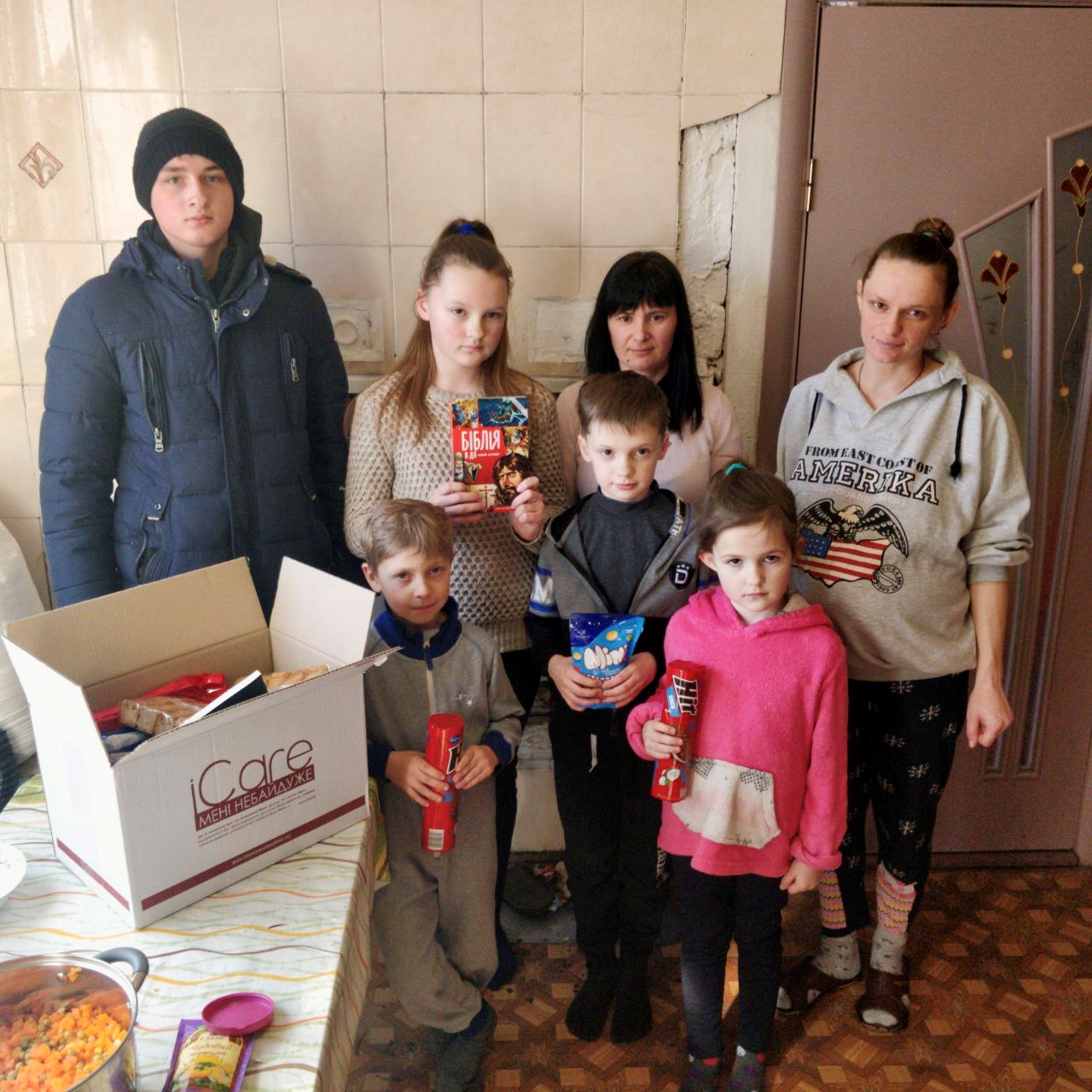 Families have been asking for Bibles and Children’s Bibles in Ukrainian. Mission Eurasia is providing these as part of their food packages.