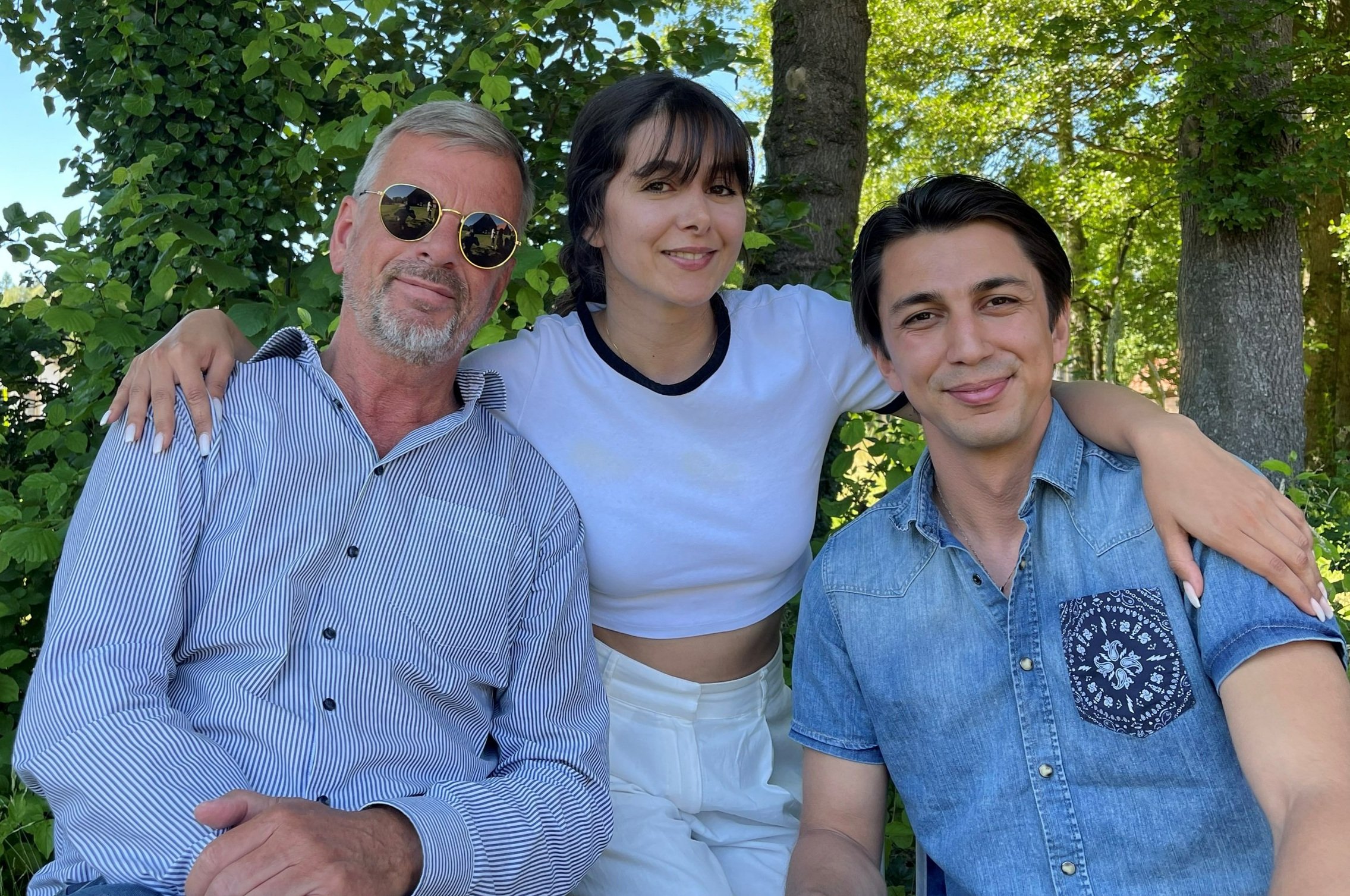   Theo with Navid and Mehrnaz  