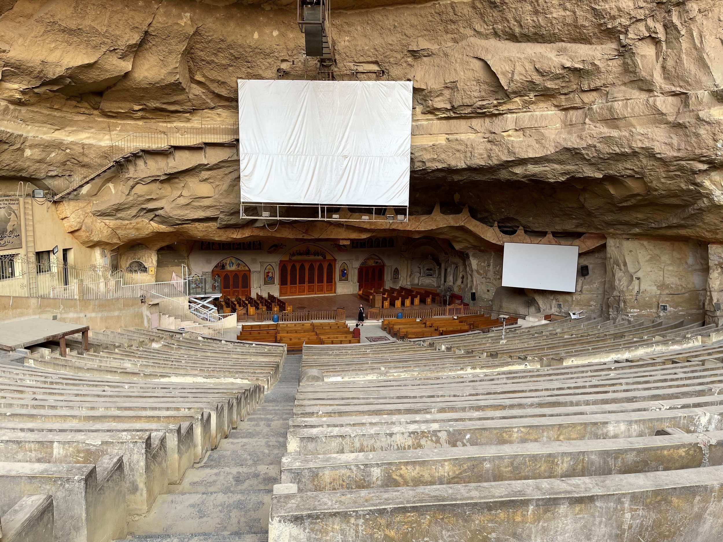  This huge cave church amphitheater seats 20,000  
