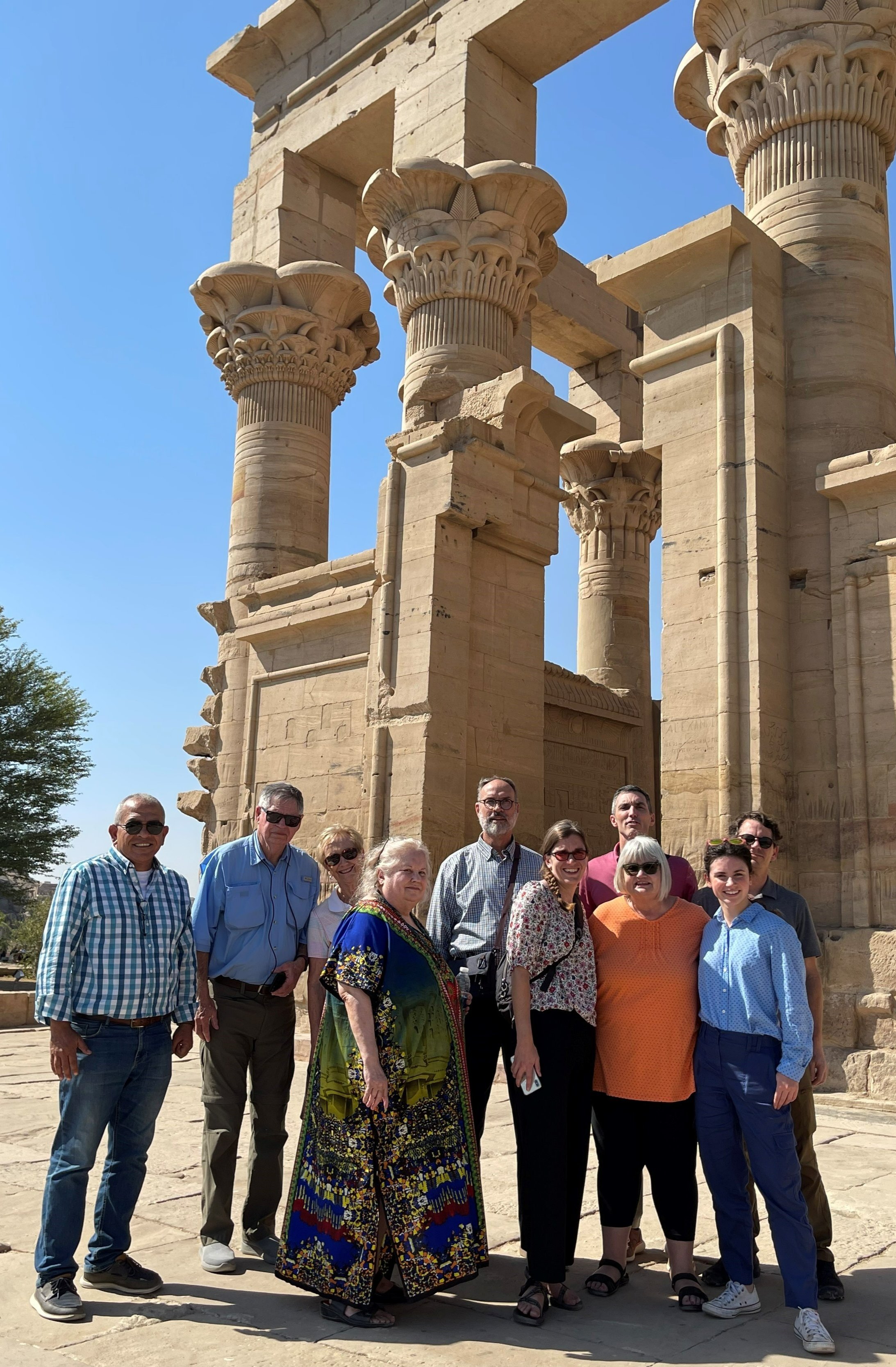 On Philae Island at the temple complex dedicated to the goddess Isis 