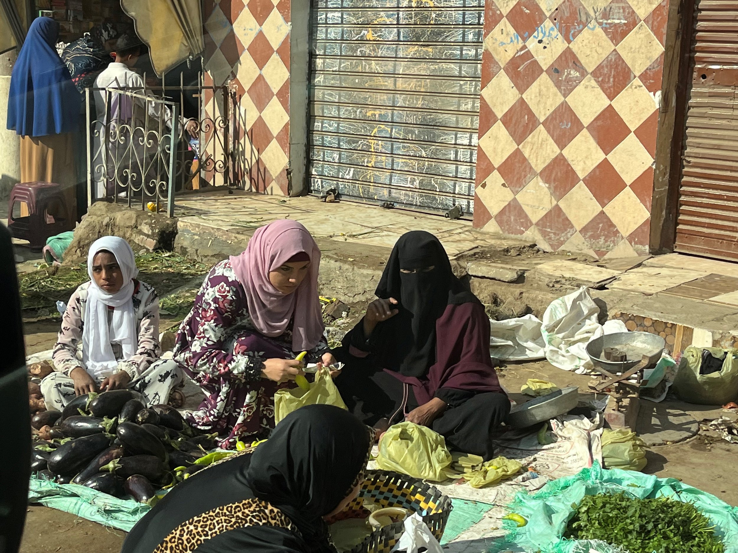  The team enjoyed a taste of village life on the streets of Fayoum’s outlying village areas 