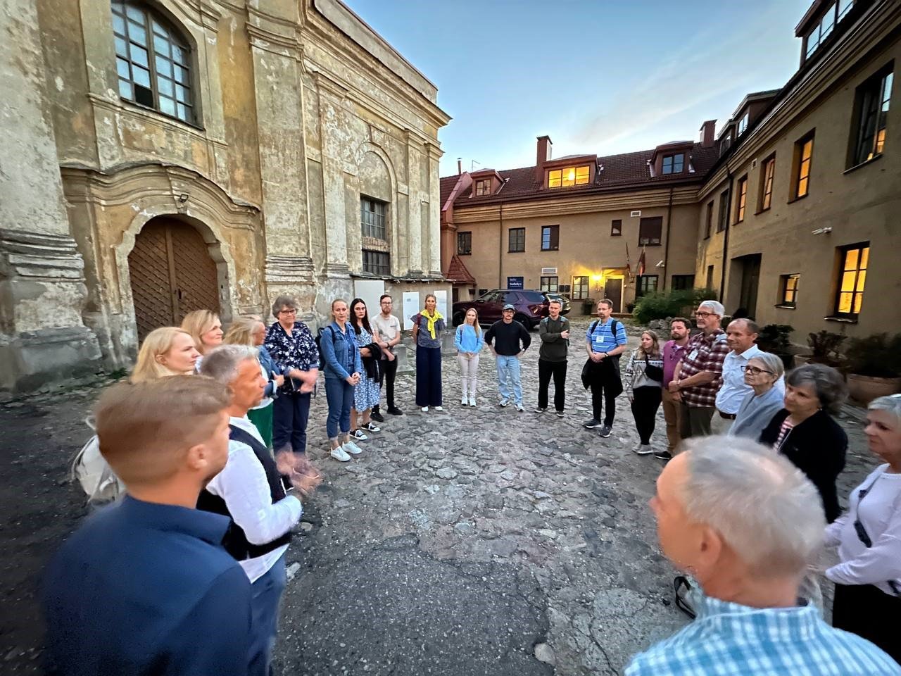  Closing prayer of an emotional day for our Outreach team with City Church Vilnius leaders 