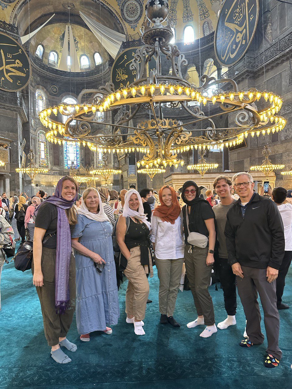 Our  team in the Hagia Sophia