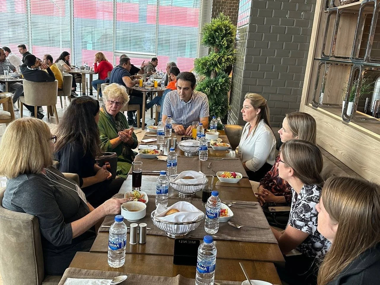 The team meets with Reza and Atena to learn about the vision for Radmard, a unique ministry for Iranian Christian men suffering from trauma