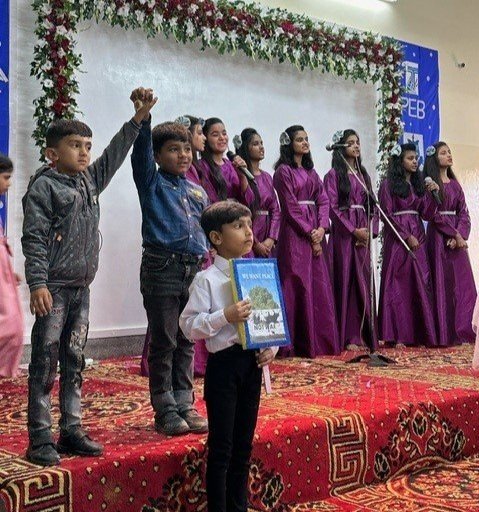  “The Peace Song” sung by children at Sangla Hill PEB School 