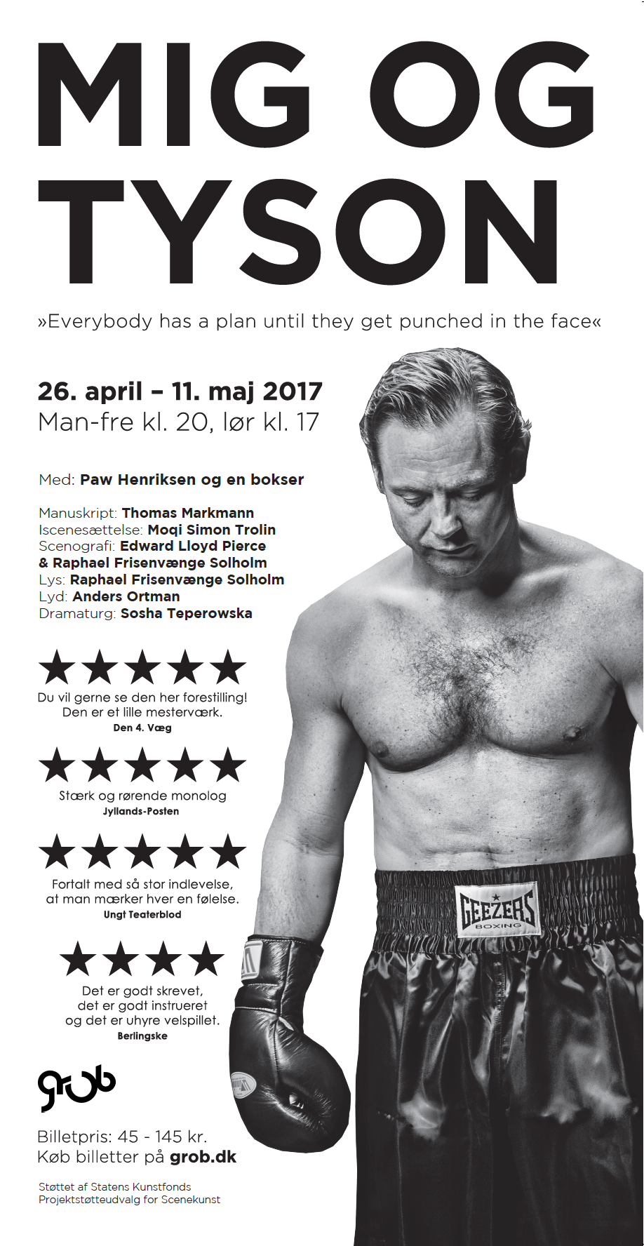 Montre plakat til Mig og Tyson 2017