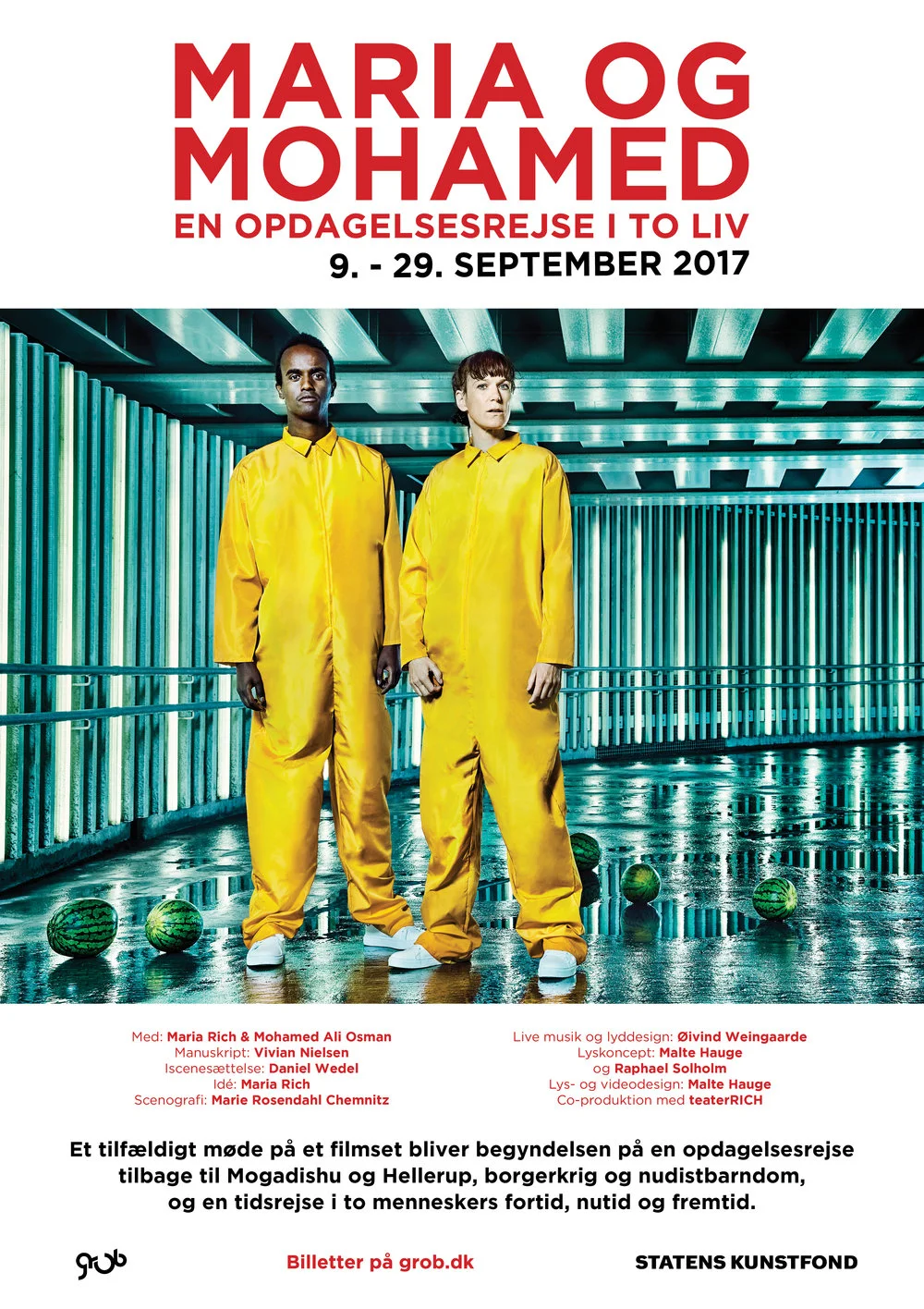 Plakat til Maria og Mohamed. 2017