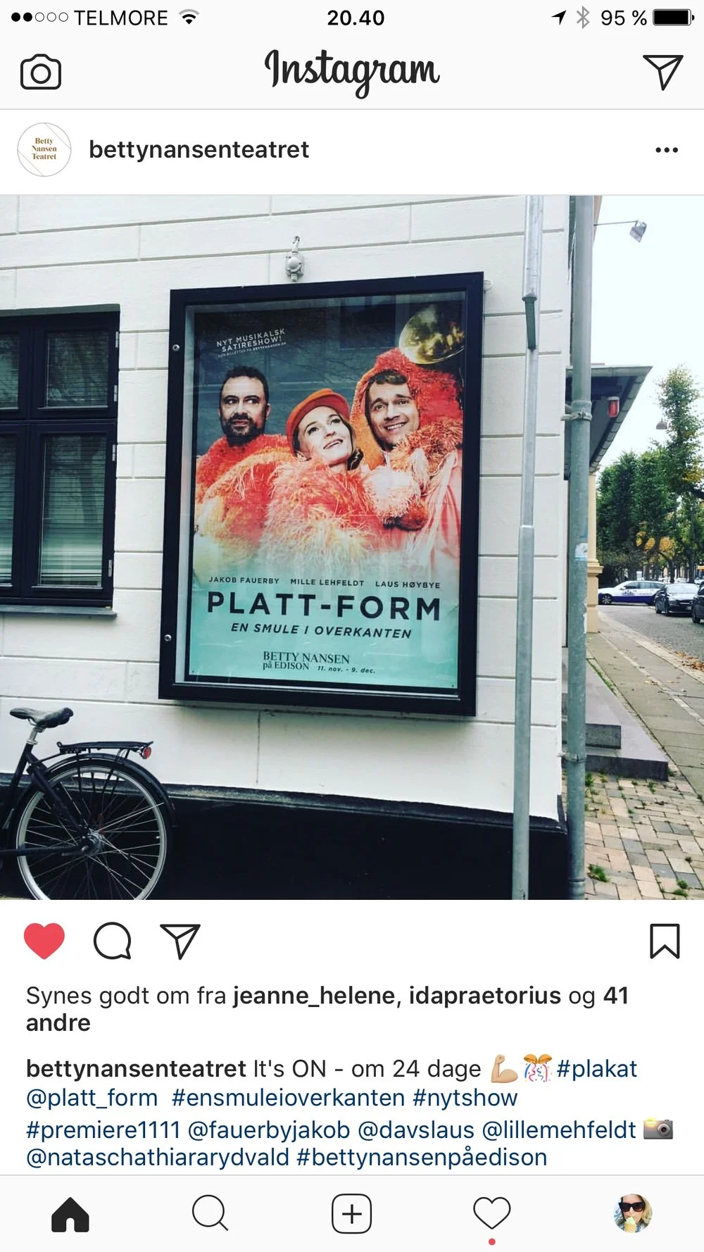 Montre plakat til Platt-Form