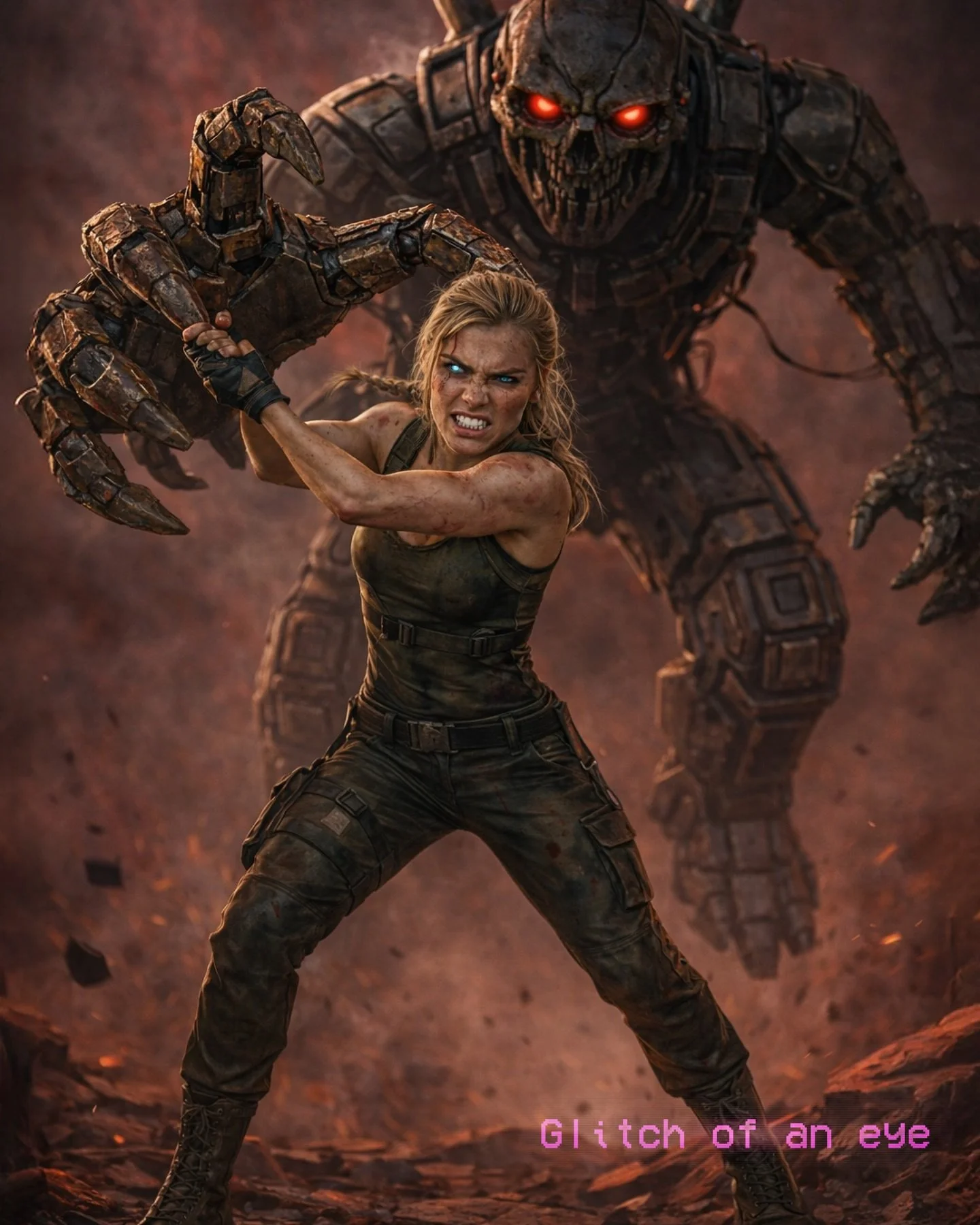 Facing Titans

&ldquo;Glitch of an eye&rdquo; 

#ai #aiartist #aistorytelling #future #glitchofaneye