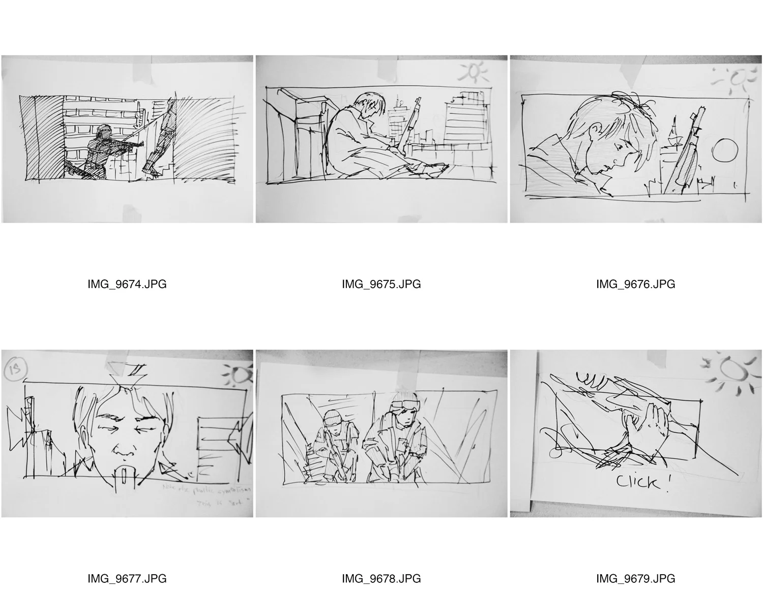 Storyboards by Ruairi Robinson