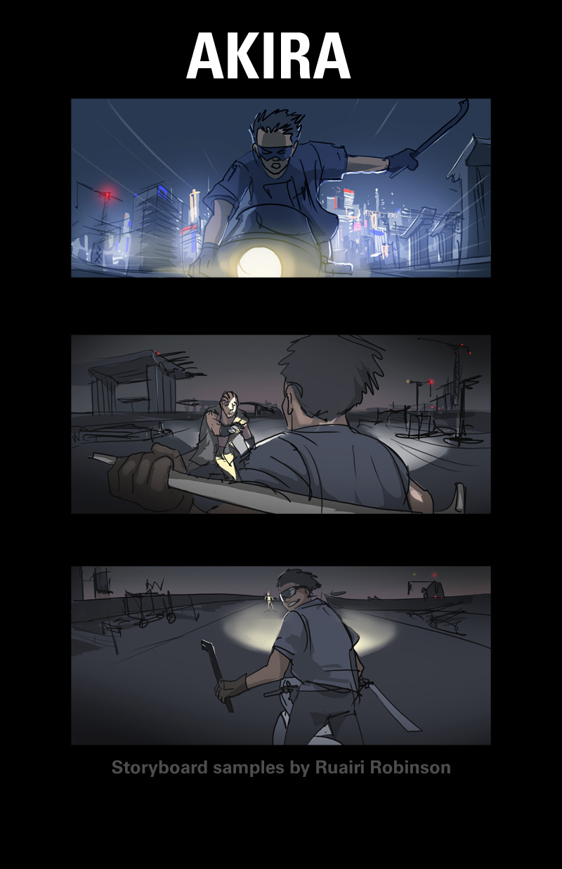 Storyboards art by Ruairi Robinson