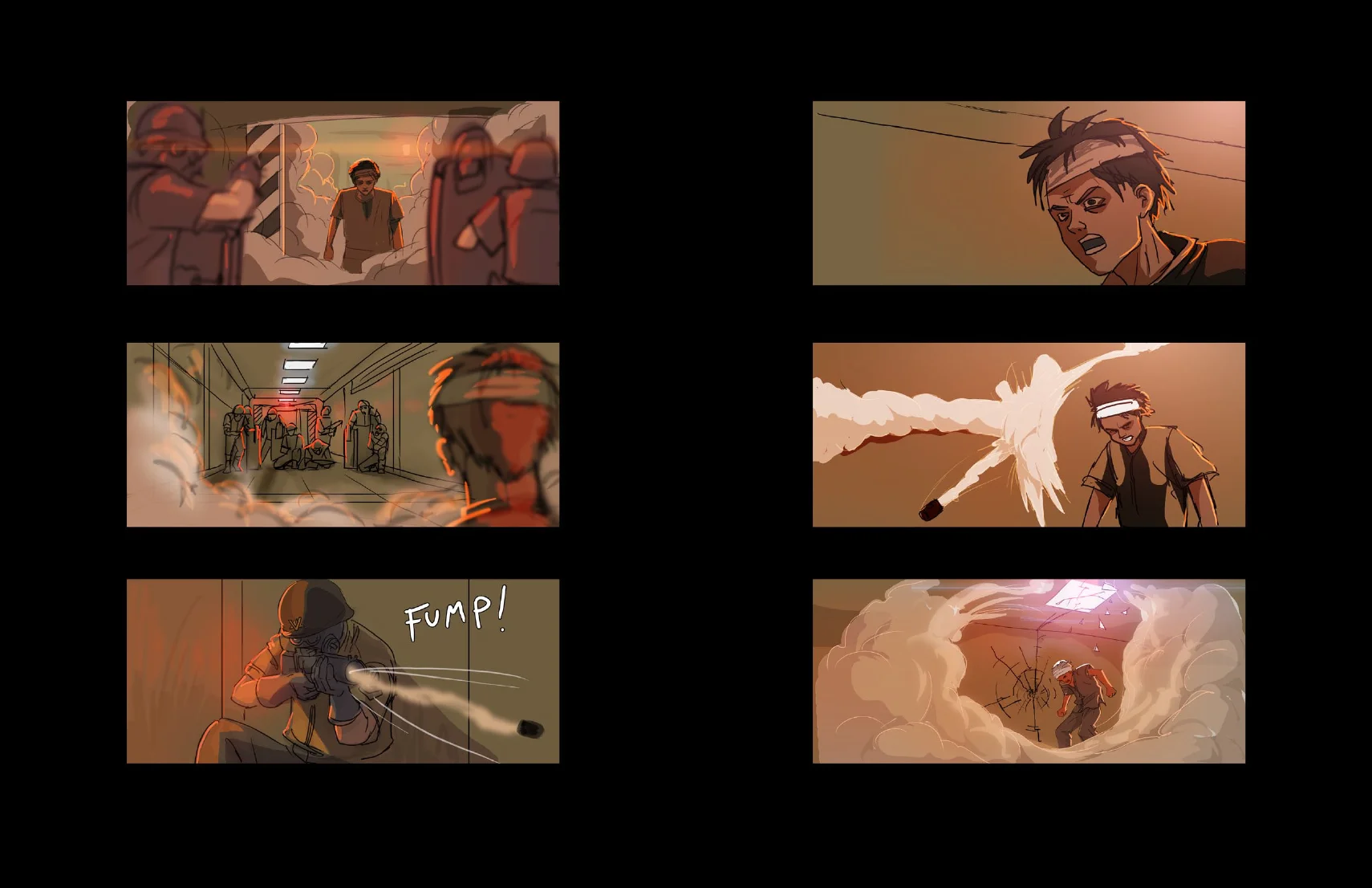 Storyboards by Ruairi Robinson