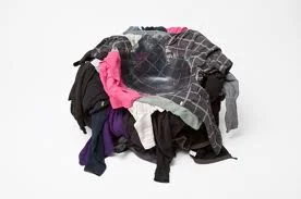 Hah . . a chair made of clothes!