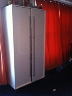 See how beautiful this looks, a sleek bedroom cabinet!