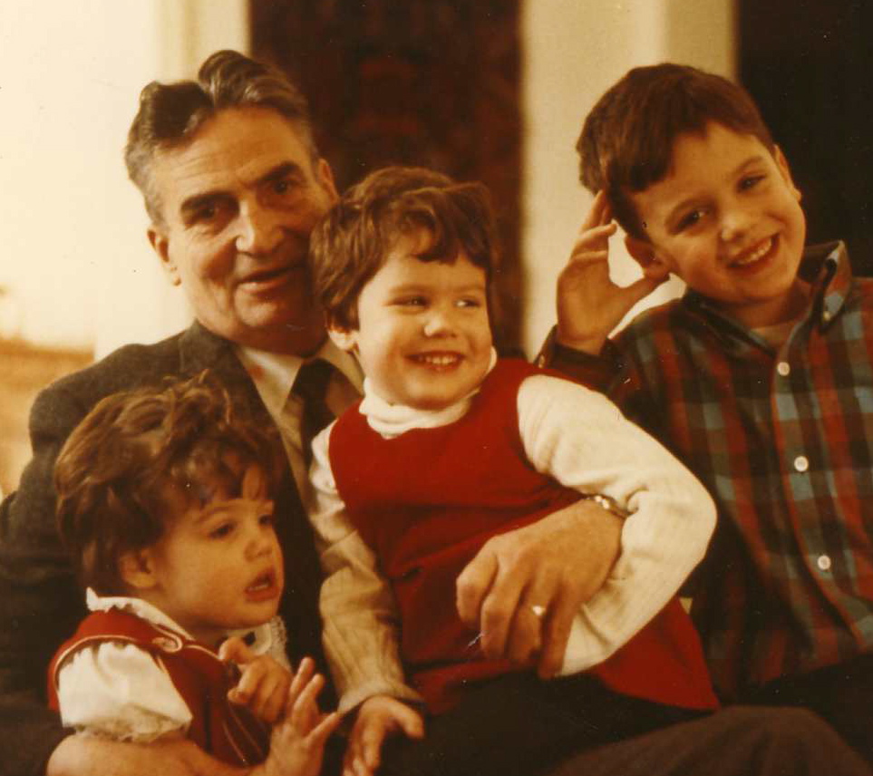 Paige, Grampie, Julia, Stephen, Circa 1970.