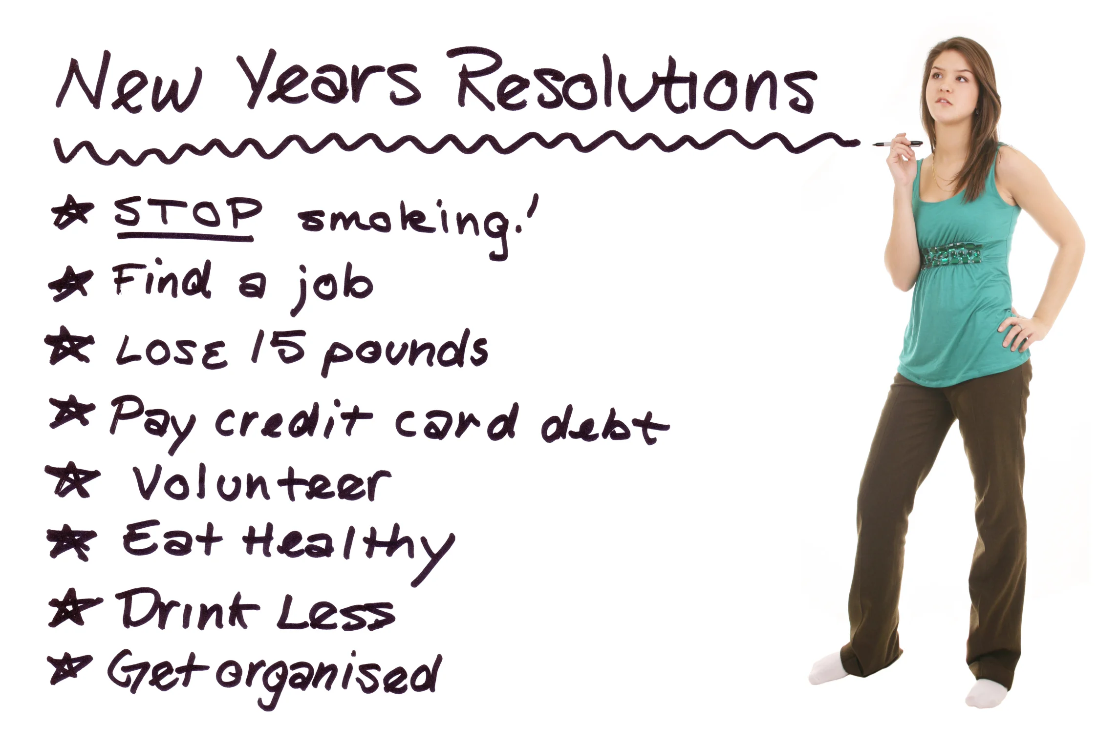 Just for grins, add . . . meditate, no carbs, second language mastery, practice childhood instrument . . 