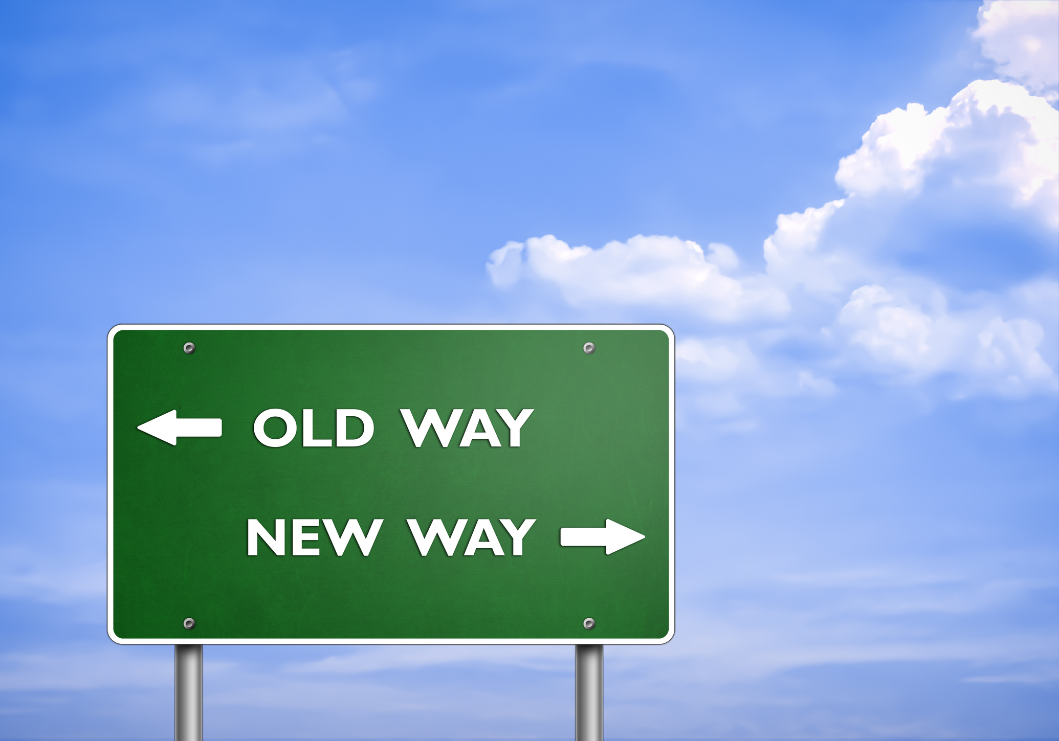 Who do WE need to become to get from the OLD way to the NEW way?