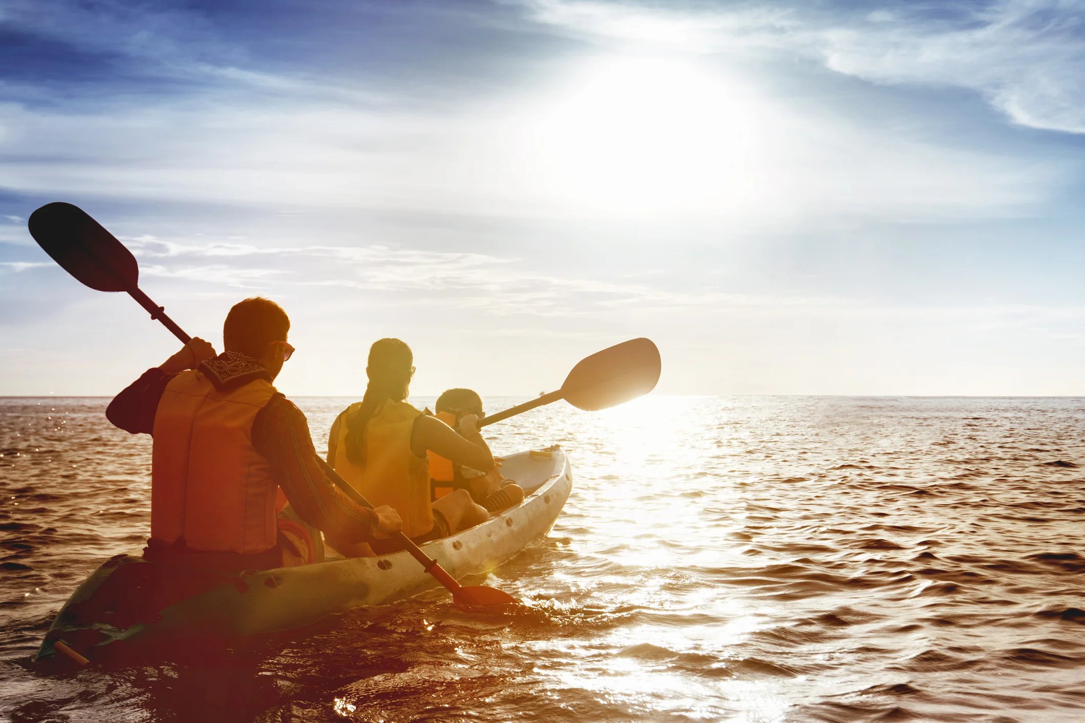 Paddle, paddle, glide . . .