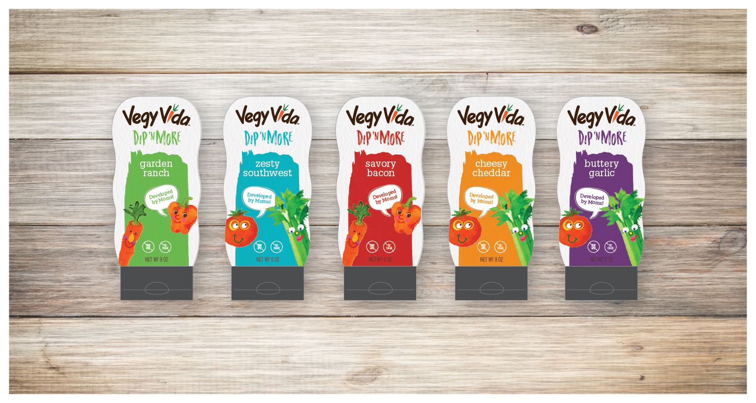 The goal of the refresh was to create visual disruption on shelf within the refrigerated dips & dressings section at the grocery store.