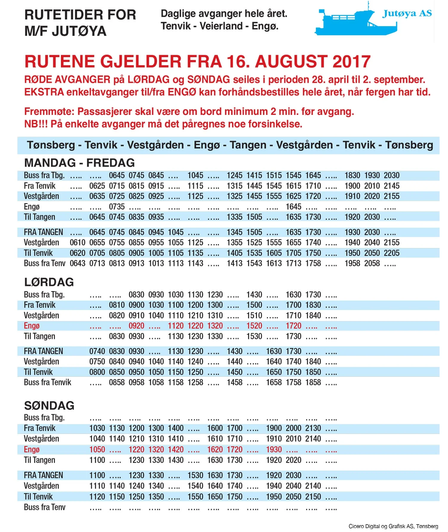 B t Til Veierland VESTFOLD GUIDE