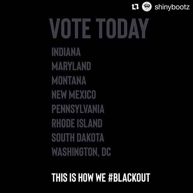 To all of my non-Black friends who live in one of these states, and who are honoring #blackouttuesday in order to really lean in and, not only understand, but learn how to fight the systemic racism that has gripped this country for too long: VOTE.
.
