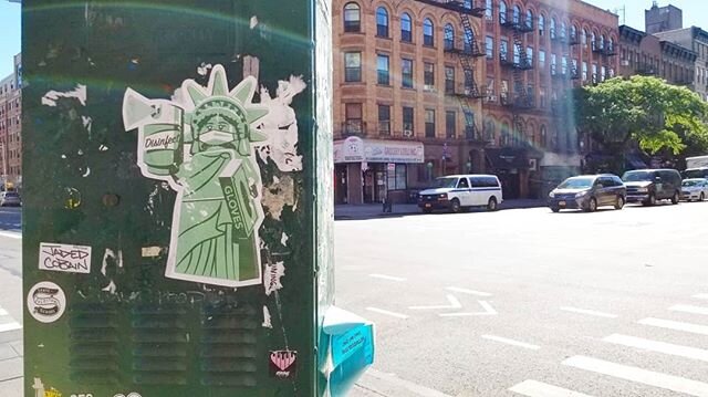 In keeping with the #WearAMask theme, I present to you a very considerate Lady Liberty. Also, #Vote.