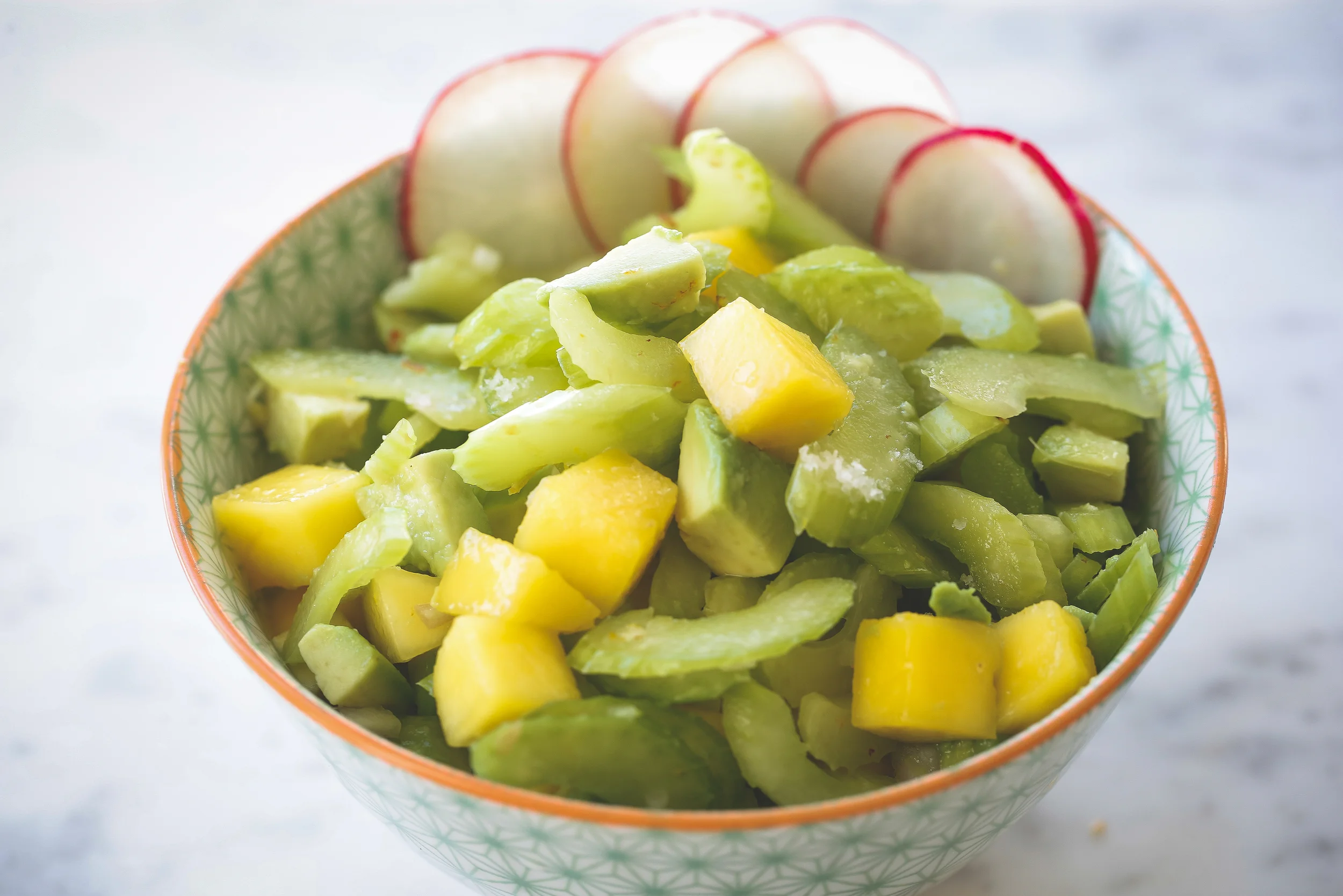 Celery, Mango, and Avocado Salad