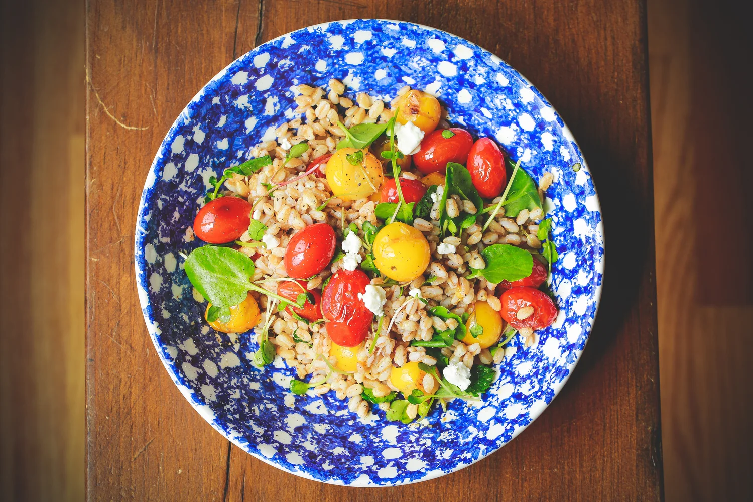 Farro Salad with Skillet-Roasted Tomatoes