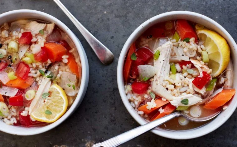 Brazilian Chicken & Rice Soup