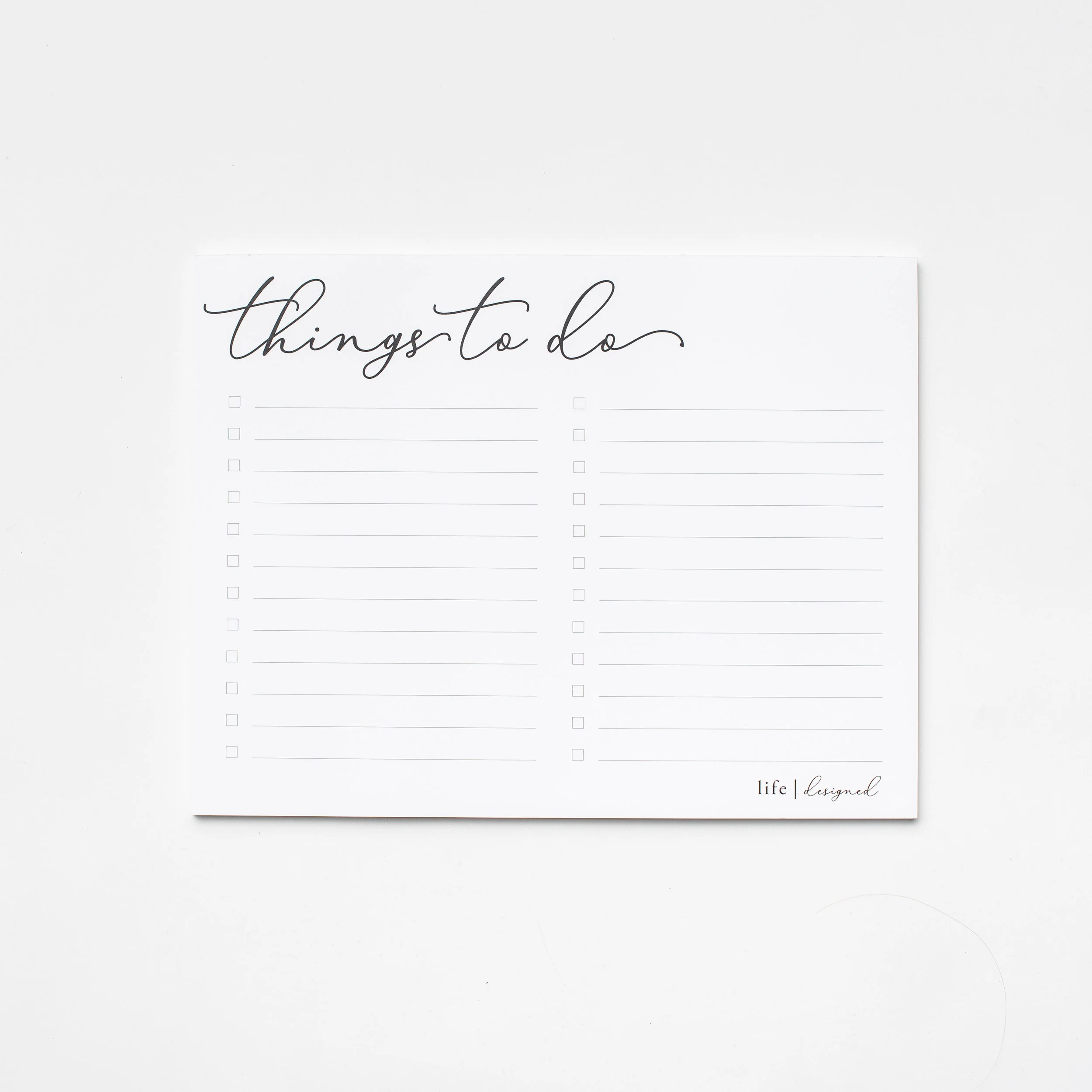 Rachel Rosenthal - Things to do pad - www.rachelrosenthal.co