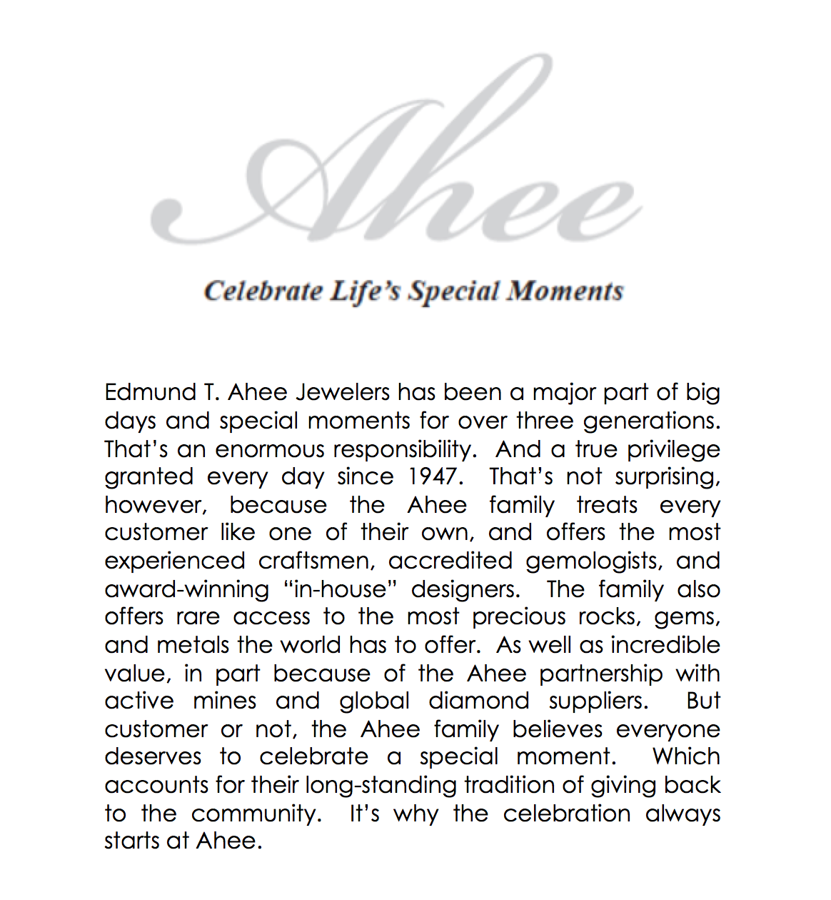 Ahee Manifesto