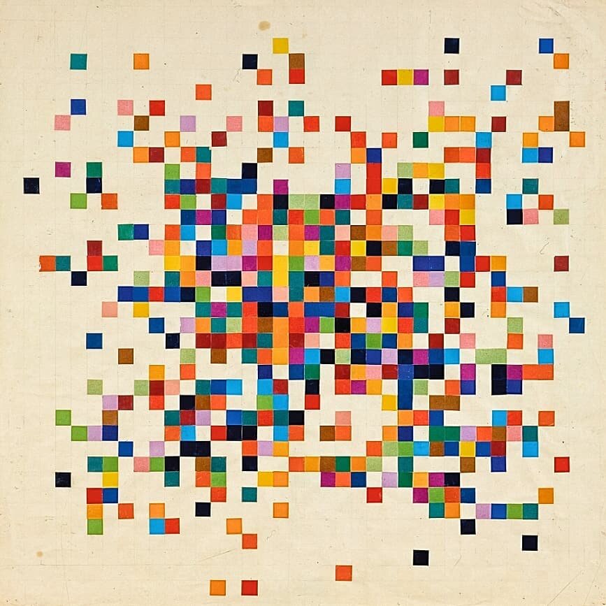Ellsworth Kelly 🌈💥

Spectrum Colors Arranged by Chance III
1951
Collage on paper
39 x 39 inches
