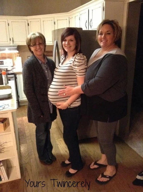 29 weeks with my mom and mimi.