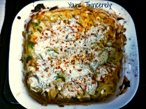 Please ignore the messy dish, I was in a hurry trying to cook for my little one's who thought they were starving.