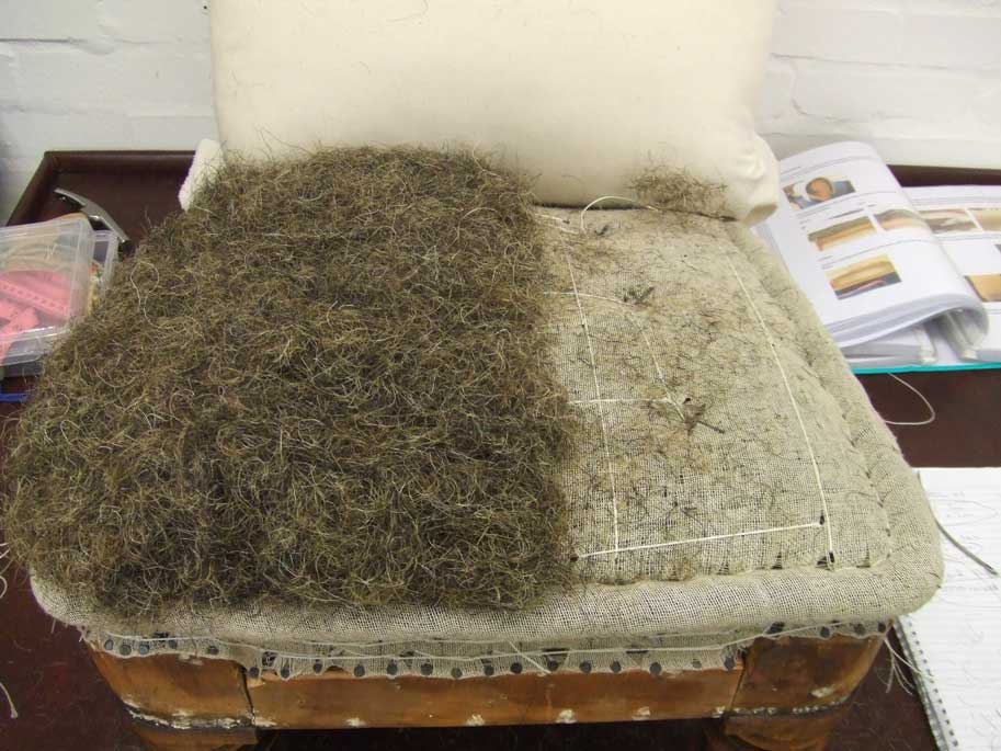  Second stuffing - mixed horse hair 