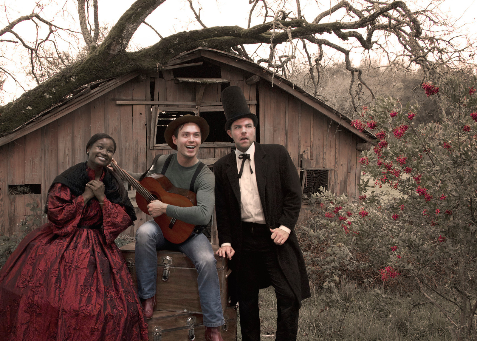 Khalia Davis, Alex Lydon & Steven Shear in The Gold Rush Musical!