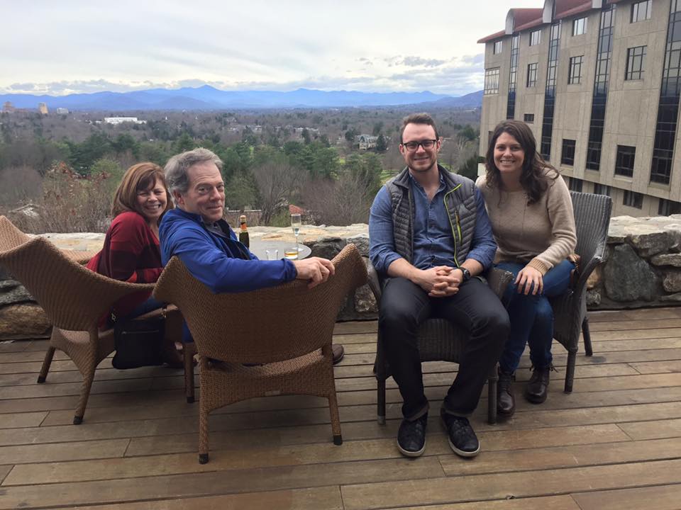Tyler Allchin with his mother, father, and sister.