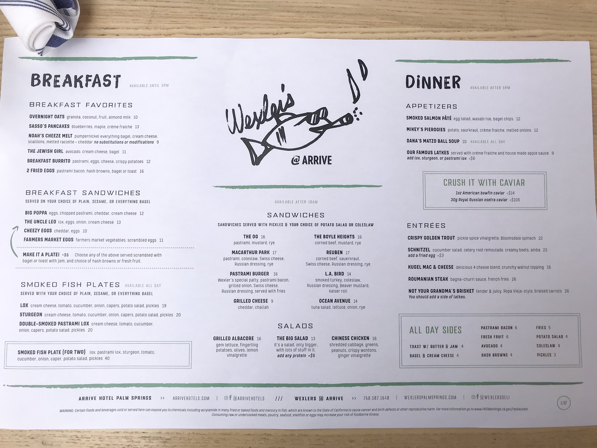 The Menu…