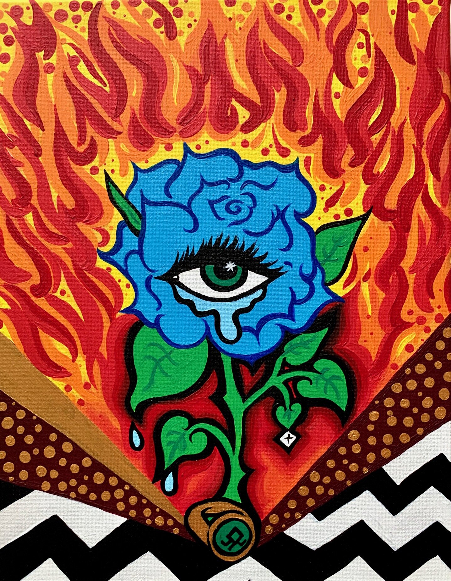 "BLUE ROSE" Art by Xanthia Pink * Owned Copyright* DO NOT DUPLICATE OR SELL