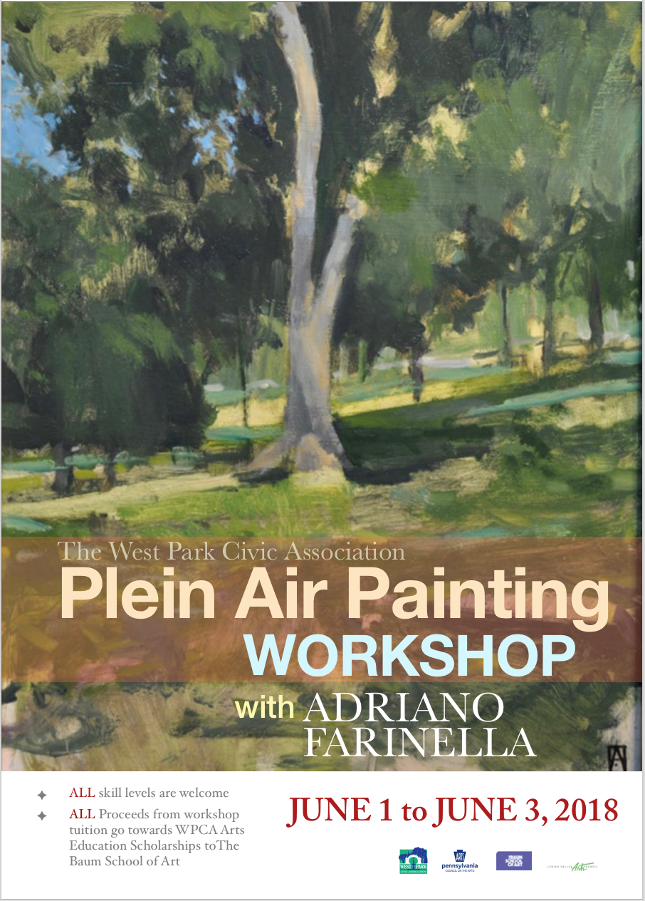 SECOND ANNUAL WEST PARK CIVIC ASSOCIATION PLEIN AIR WORKSHOP