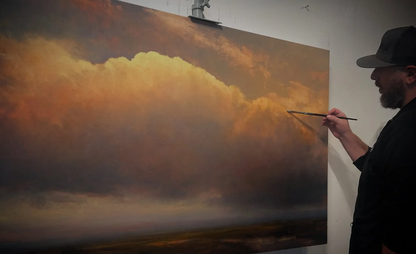 Reminder there are two upcoming workshops: 

Sky&amp;Clouds&amp;Land&amp;Air 5-Day workshop at my studio in Easton (1 spot left). 
&amp;
SCLA On Location: Plein Air to StudioWork 
4 weeks Plein Air / 4 weeks in the studio. 
(3 spots left) 

Link in b