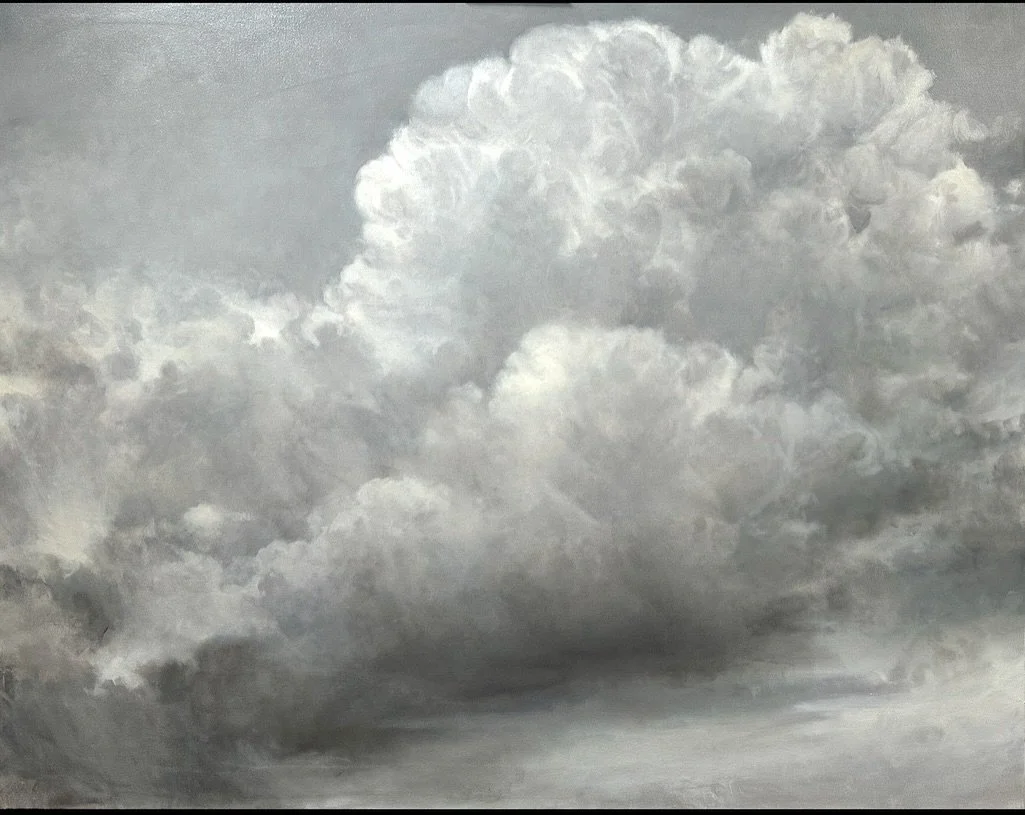 Cloud Study
48x60 Oil on Canvas

Something interesting lately about taking the context of land out of the equation. More of this coming soon. 

Currently hanging in the reception space outside the gallery. Reach out if you&rsquo;d like to come see it