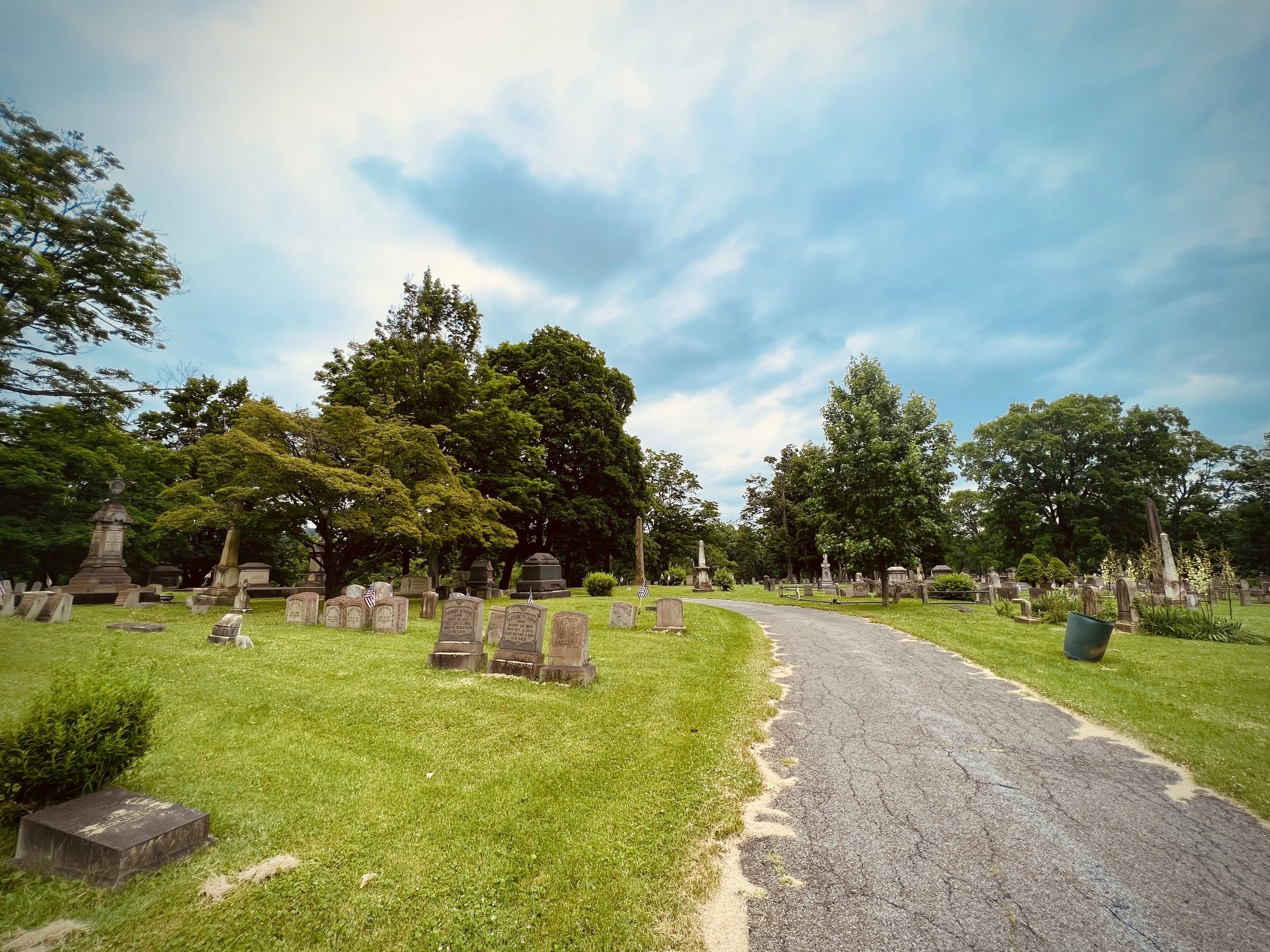 Easton Cemetery path