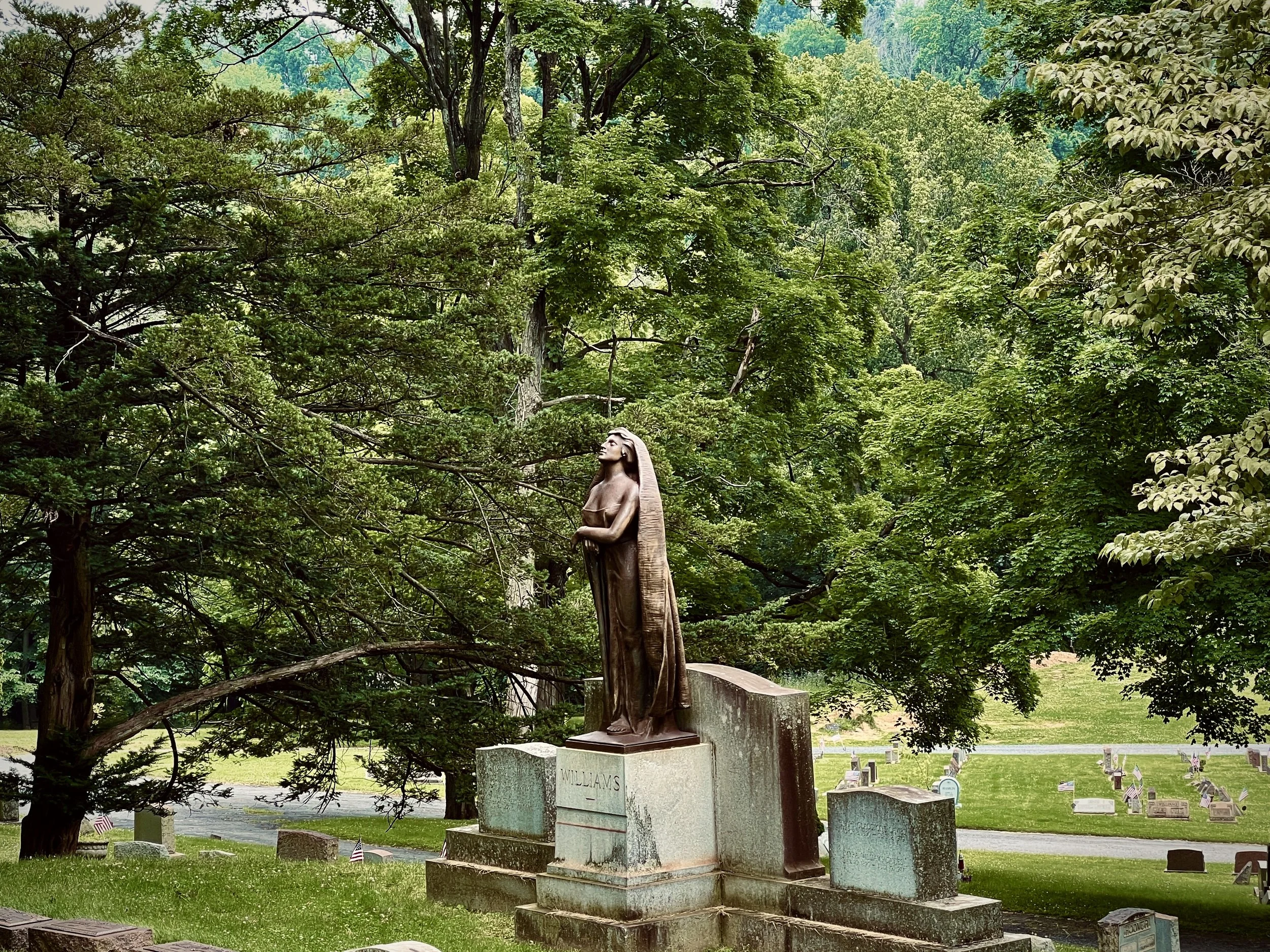 One of my favorite sculptures at Easton Cemetery 
