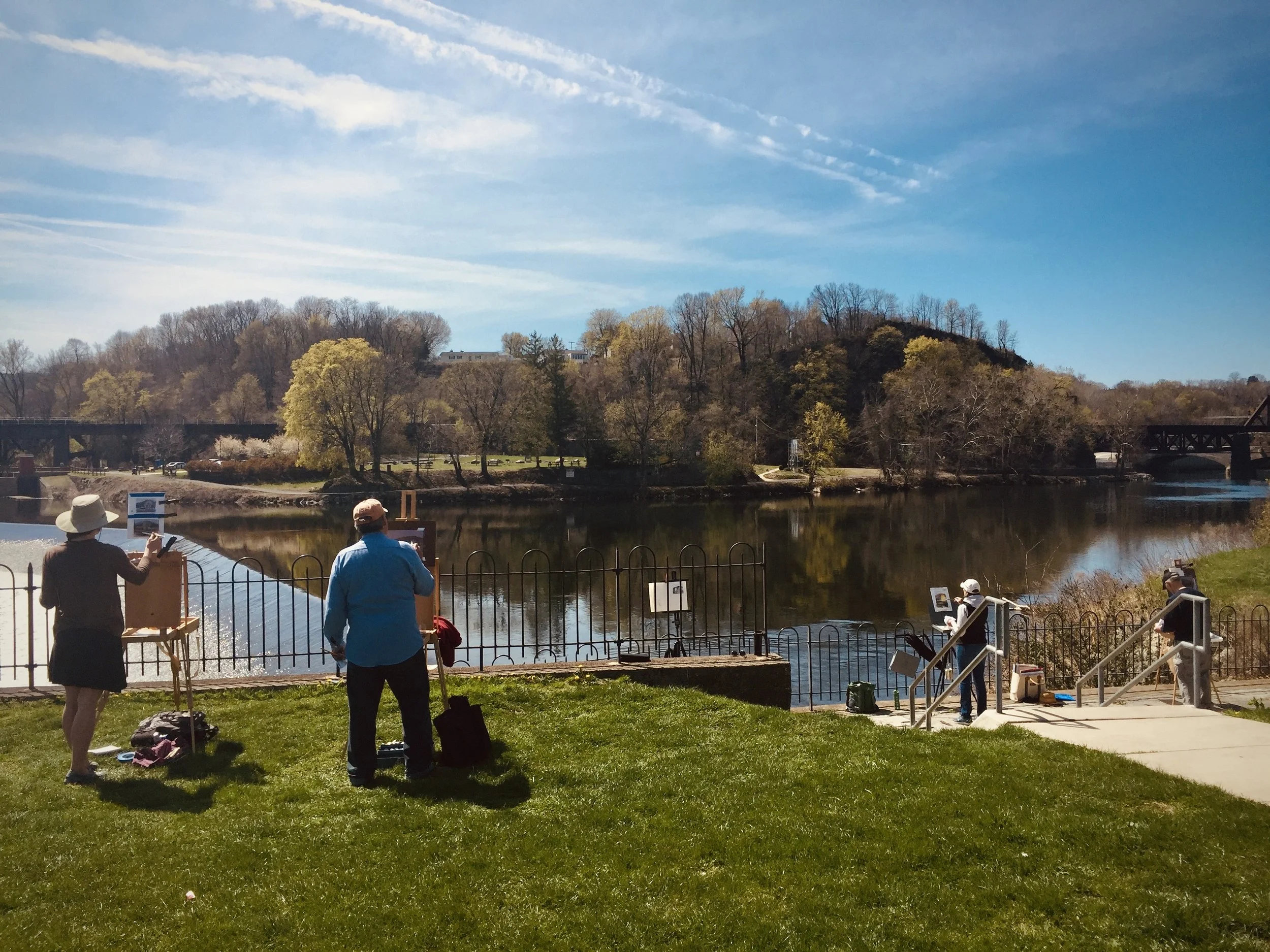 Scott Park overlooking the Delaware