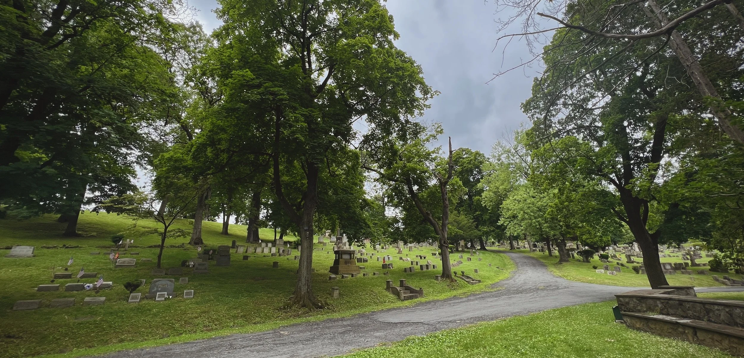 Easton Cemetery path