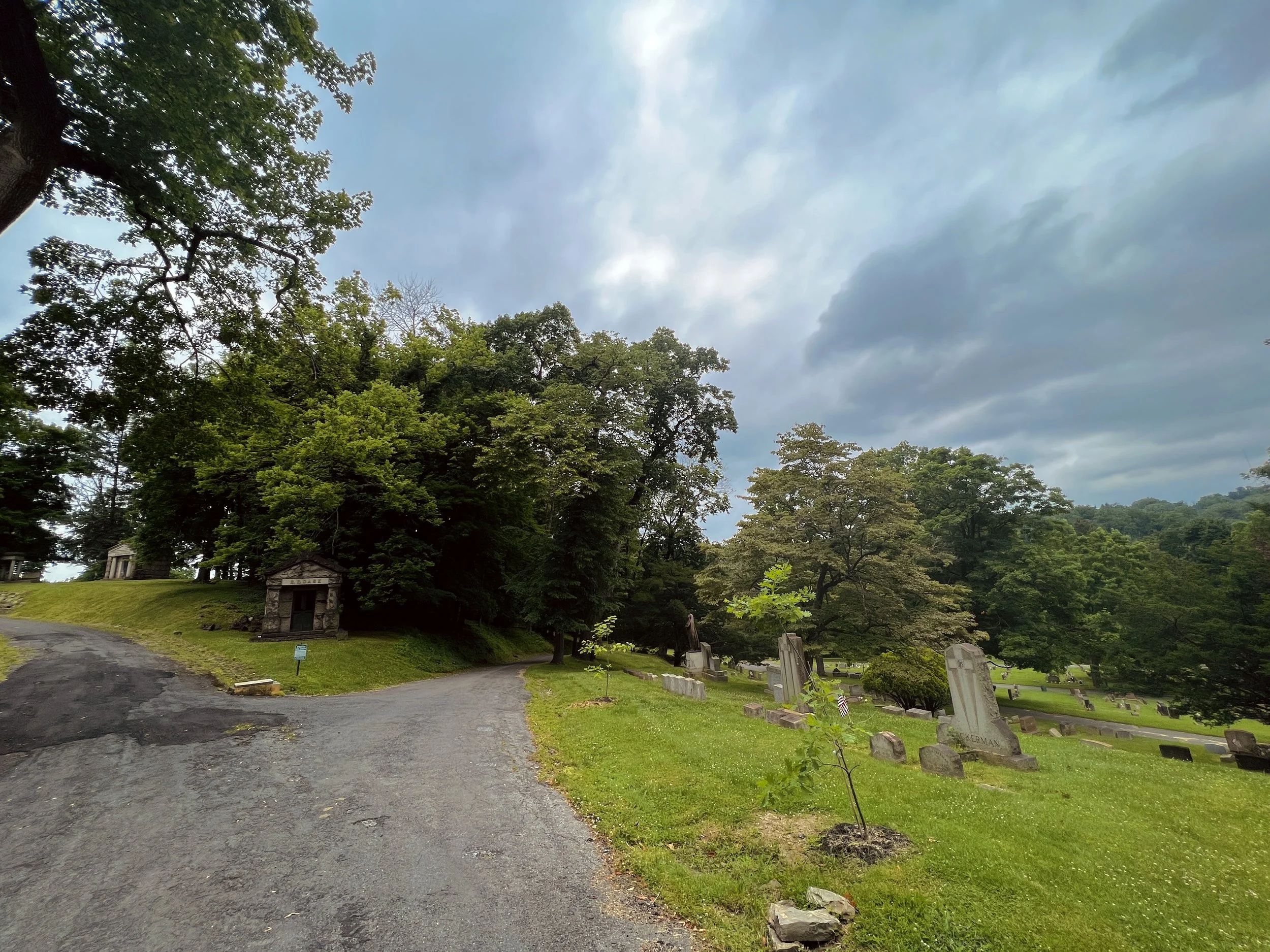 Easton Cemetery path